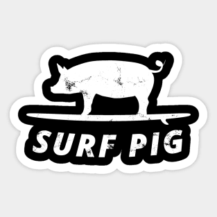 Surf Pig Sticker